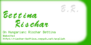 bettina rischar business card